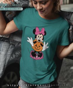 Minnie Mouse Pumpkin Halloween Women TShirt