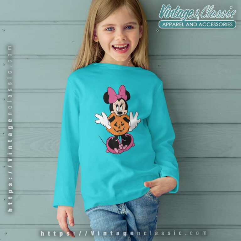 Minnie Mouse Pumpkin Halloween kids Longsleeves Minnie Mouse Pumpkin Halloween kids Longsleeves