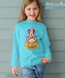 Minnie Mouse Pumpkin Shirt Disney Halloween kids Longsleeves