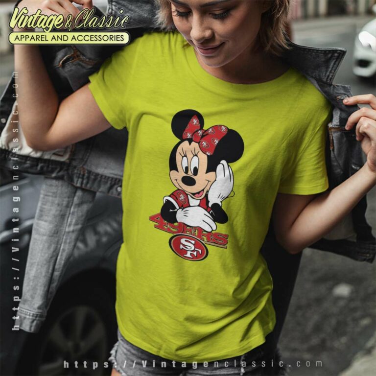 Minnie Mouse San Francisco 49ers Women TShirt Minnie Mouse San Francisco 49ers Women TShirt