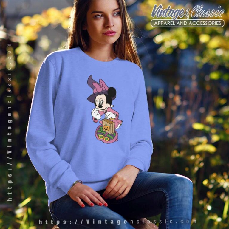 Minnie Mouse Trick Or Treat Halloween Sweatshirt Minnie Mouse Trick Or Treat Halloween Sweatshirt