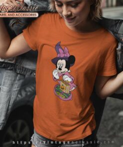 Minnie Mouse Trick Or Treat Halloween Women TShirt