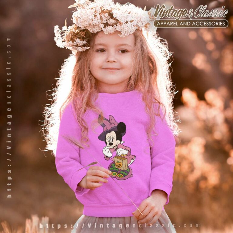 Minnie Mouse Trick Or Treat Halloween kids Sweetshirt Minnie Mouse Trick Or Treat Halloween kids Sweetshirt