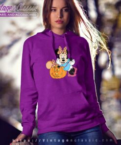 Minnie Pumpkin Halloween Shirt Gift For Her Hoodie