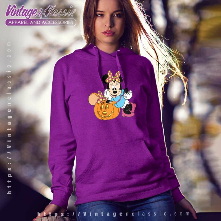 Minnie Pumpkin Halloween Shirt Gift For Her Hoodie Minnie Pumpkin Halloween Shirt Gift For Her Hoodie