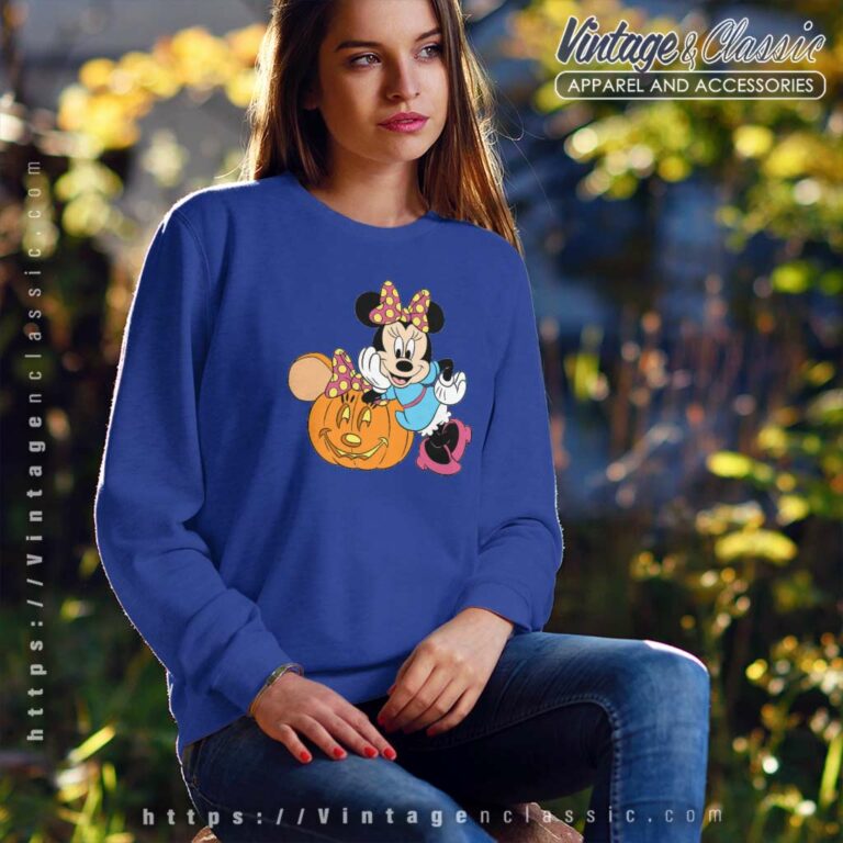 Minnie Pumpkin Halloween Shirt Gift For Her Sweatshirt Minnie Pumpkin Halloween Shirt Gift For Her Sweatshirt
