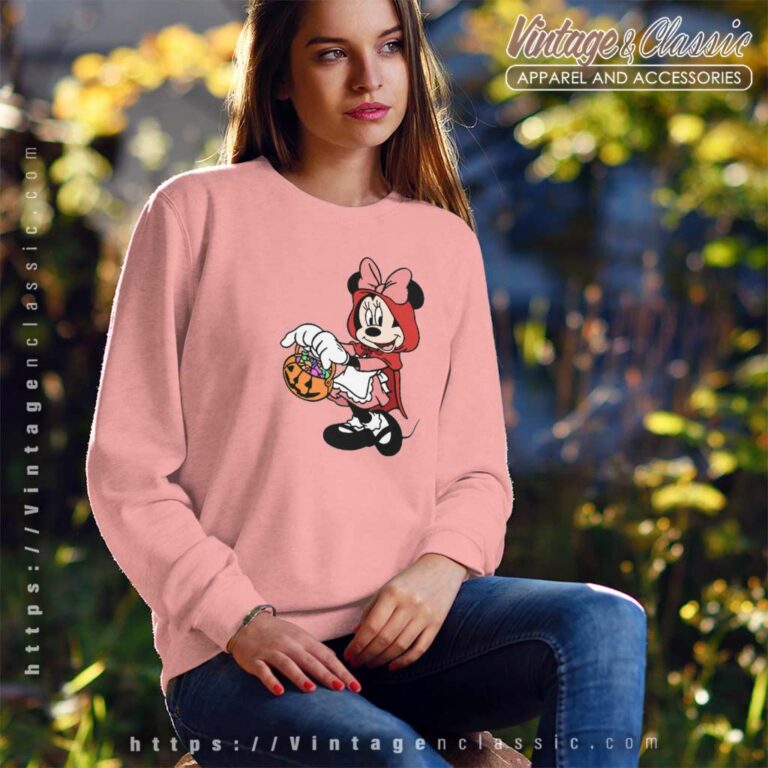 Minnie Red Riding Hood Halloween Sweatshirt Minnie Red Riding Hood Halloween Sweatshirt