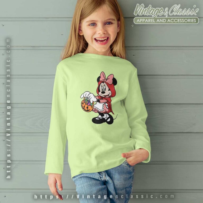 Minnie Red Riding Hood Halloween kids Longsleeves Minnie Red Riding Hood Halloween kids Longsleeves