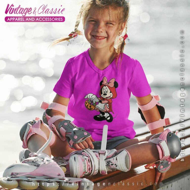 Minnie Red Riding Hood Halloween kids Vneck Minnie Red Riding Hood Halloween kids Vneck