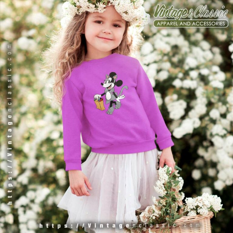 Minnie Spooky Halloween Shirt Trick Or Treat kids Sweetshirt Minnie Spooky Halloween Shirt Trick Or Treat kids Sweetshirt