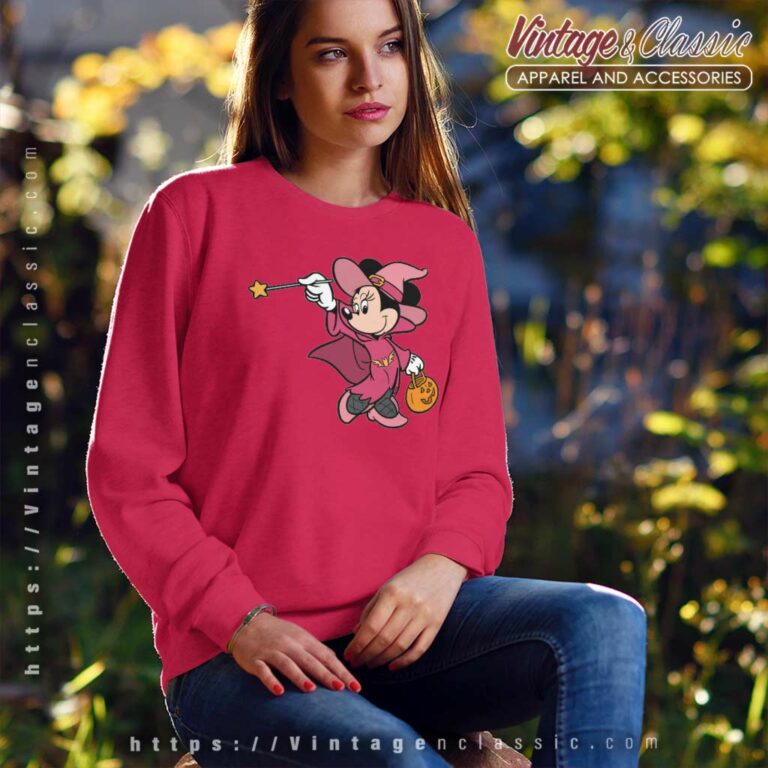 Minnie Witch Disney Halloween Sweatshirt Minnie Witch Disney Halloween Sweatshirt