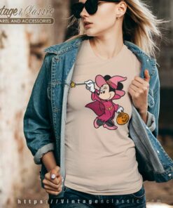 Minnie Witch Disney Halloween V Neck TShirt