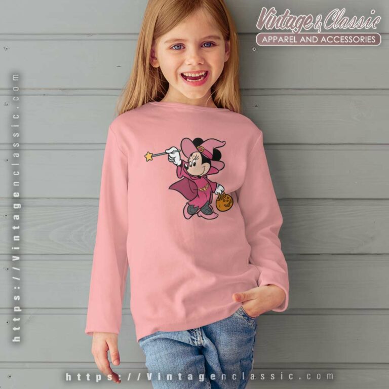 Minnie Witch Disney Halloween kids Longsleeves Minnie Witch Disney Halloween kids Longsleeves