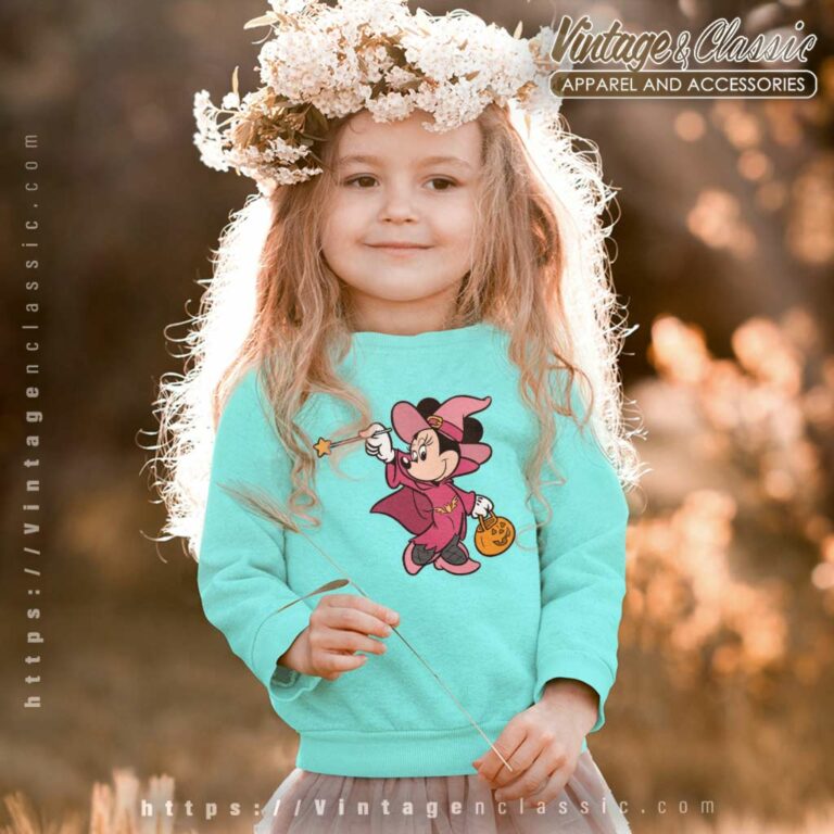 Minnie Witch Disney Halloween kids Sweetshirt Minnie Witch Disney Halloween kids Sweetshirt