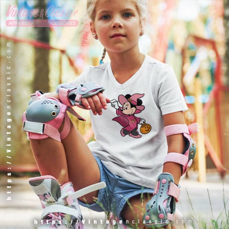 Minnie Witch Disney Halloween kids Vneck Minnie Witch Disney Halloween kids Vneck