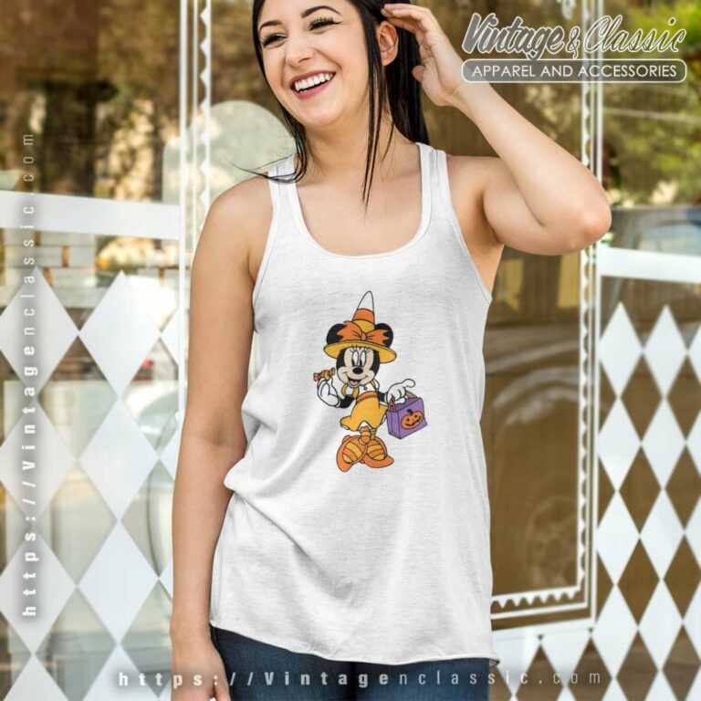 Minnie Witch Shirt Trick Or Treat Halloween Tank Top Racerback Minnie Witch Shirt Trick Or Treat Halloween Tank Top Racerback