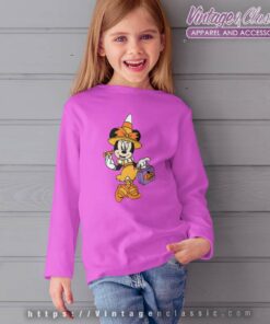 Minnie Witch Shirt Trick Or Treat Halloween kids Longsleeves
