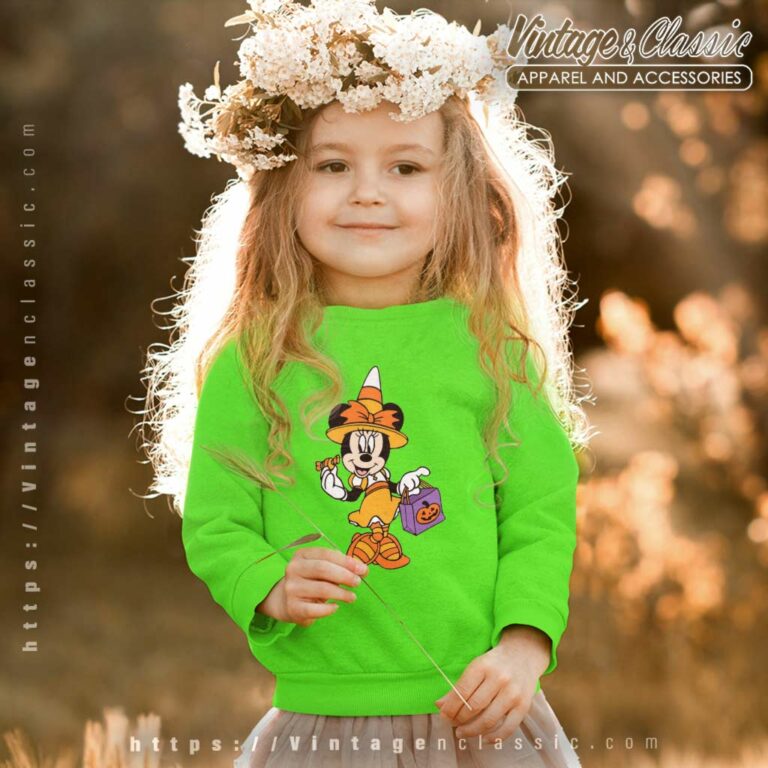 Minnie Witch Shirt Trick Or Treat Halloween kids Sweetshirt Minnie Witch Shirt Trick Or Treat Halloween kids Sweetshirt