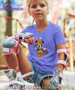 Minnie Witch Shirt Trick Or Treat Halloween kids Vneck