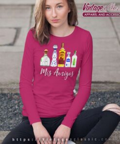 Mis Amigos Tequila Funny Long Sleeve Tee