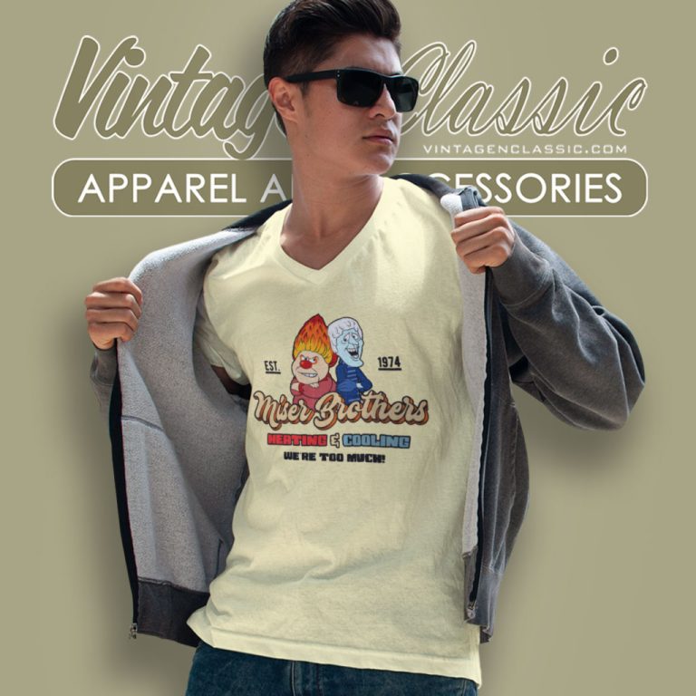 Miser Brothers Heating And Cooling V Neck TShirt Miser Brothers Heating And Cooling V Neck TShirt