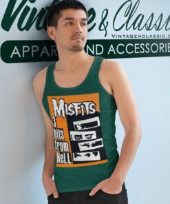 Misfits 3 Hits From Hell Shirt 4 Misfits 3 Hits From Hell Tank Top Racerback