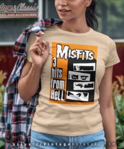 Misfits 3 Hits From Hell Shirt 7 Misfits 3 Hits From Hell Women TShirt