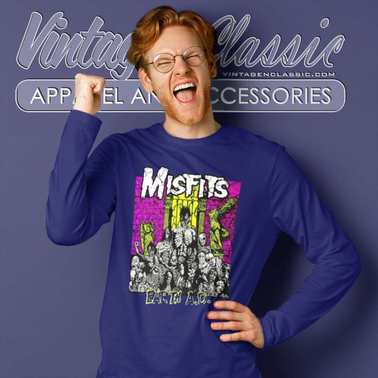 Misfits Earth A D Album Long Sleeve Tee Misfits Earth A D Album Long Sleeve Tee