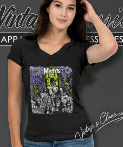 Misfits Earth Ad V Neck TShirt