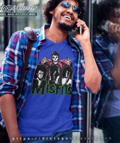 Misfits Evilive Album V Neck TShirt