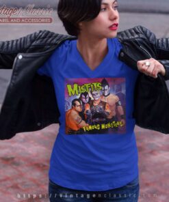 Misfits Famous Monsters V Neck TShirt 1