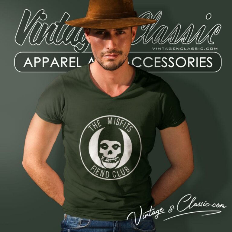 Misfits Fiend Club V Neck TShirt Misfits Fiend Club V Neck TShirt