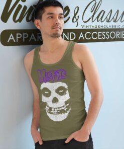 Misfits Fiend Purple Logo Tank Top Racerback