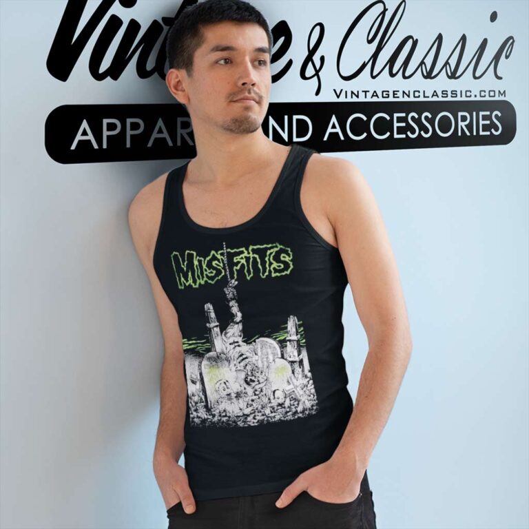 Misfits Graveyard Feast Tank Top Racerback Misfits Graveyard Feast Tank Top Racerback