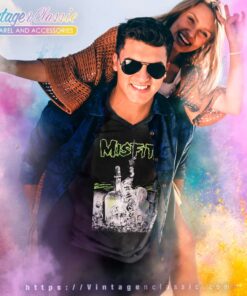 Misfits Graveyard Feast V Neck TShirt