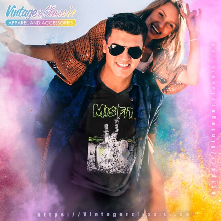 Misfits Graveyard Feast V Neck TShirt Misfits Graveyard Feast V Neck TShirt