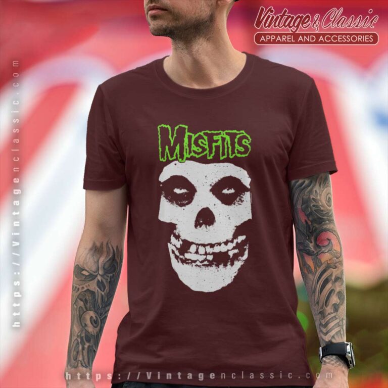 Misfits Green Fiend Logo T Shirt Misfits Green Fiend Logo T Shirt
