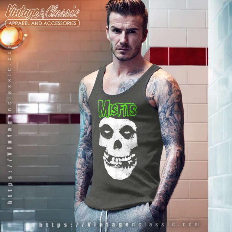 Misfits Green Fiend Logo Tank Top Racerback Misfits Green Fiend Logo Tank Top Racerback
