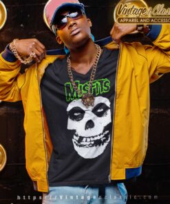 Misfits Green Fiend Logo Shirt 6 Misfits Green Fiend Logo V Neck TShirt