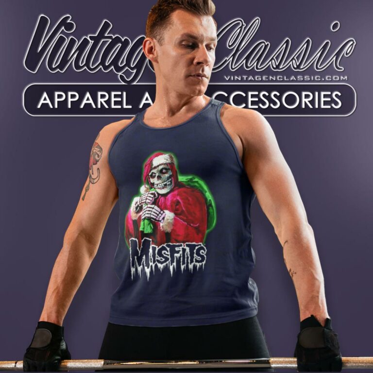 Misfits Holiday Fiend Tank Top Racerback Misfits Holiday Fiend Tank Top Racerback