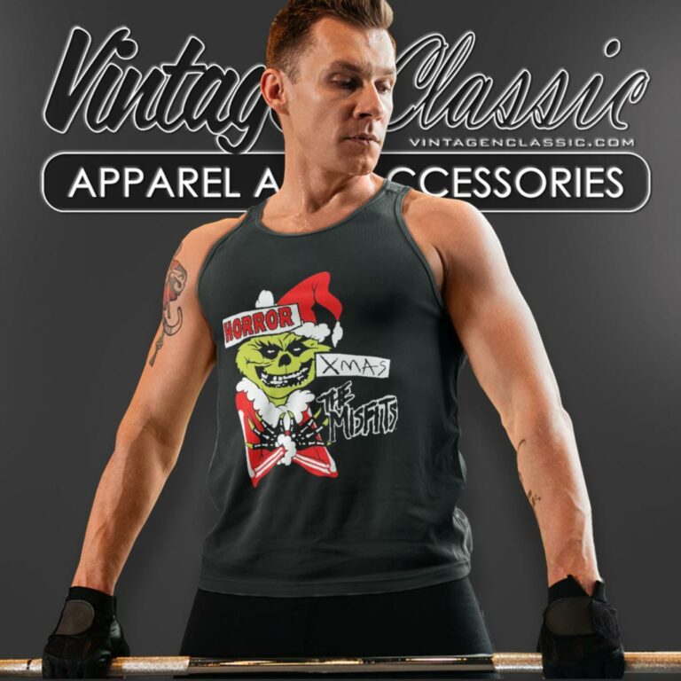 Misfits Horror Xmas Tank Top Racerback Misfits Horror Xmas Tank Top Racerback