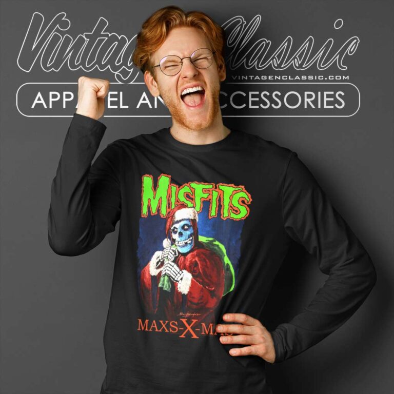 Misfits Maxs Xmas Long Sleeve Tee Misfits Maxs Xmas Long Sleeve Tee