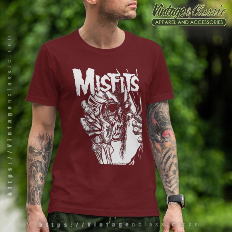Misfits Pushead Reverse T Shirt Misfits Pushead Reverse T Shirt