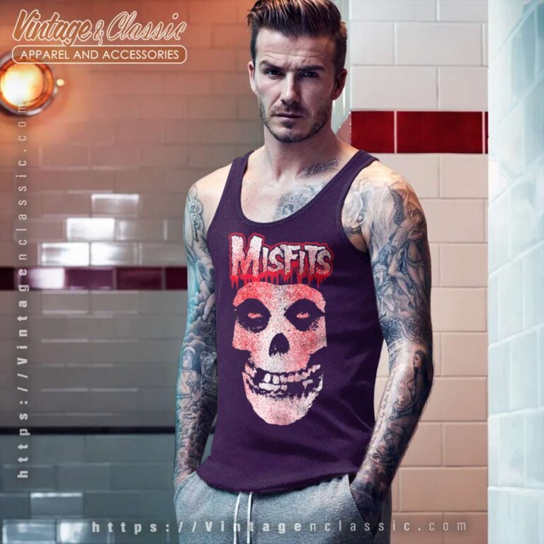 Misfits Red Skull Logo Tank Top Racerback Misfits Red Skull Logo Tank Top Racerback