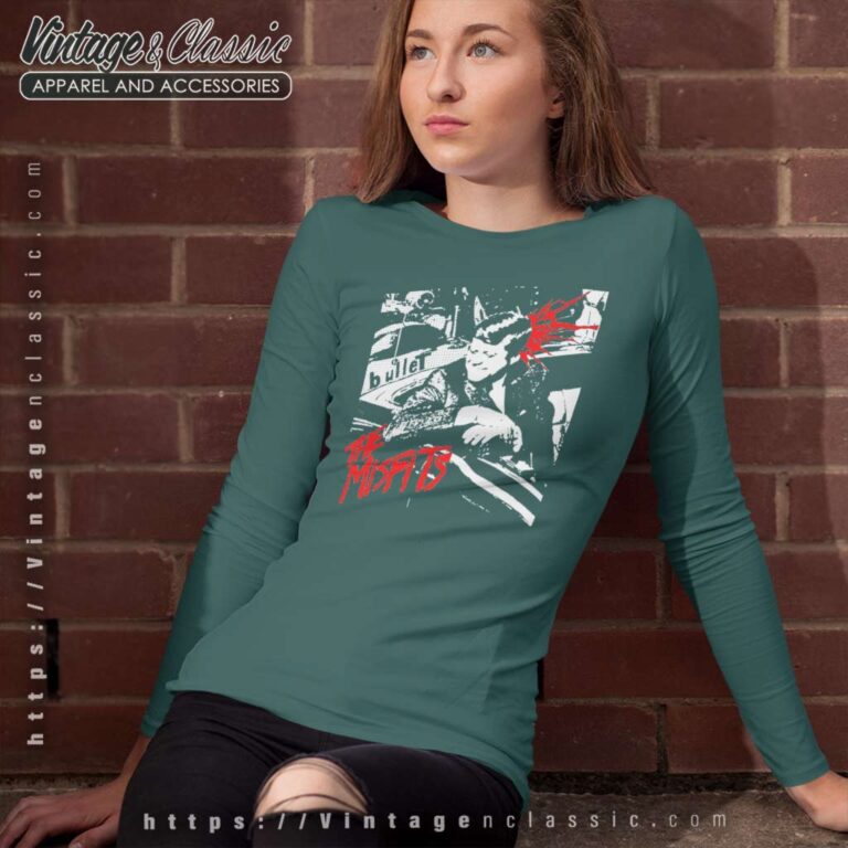 Misfits Shirt Bullet Better Dead On Red Long Sleeve Tee Misfits Shirt Bullet Better Dead On Red Long Sleeve Tee