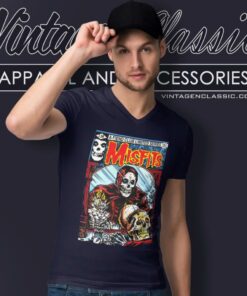 Misfits Shirt Demon In A Mirror V Neck TShirt