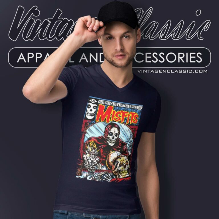 Misfits Shirt Demon In A Mirror V Neck TShirt Misfits Shirt Demon In A Mirror V Neck TShirt
