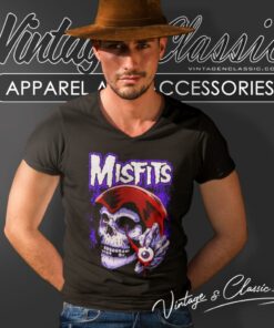 Misfits Shirt Evil Eye Fiend V Neck TShirt
