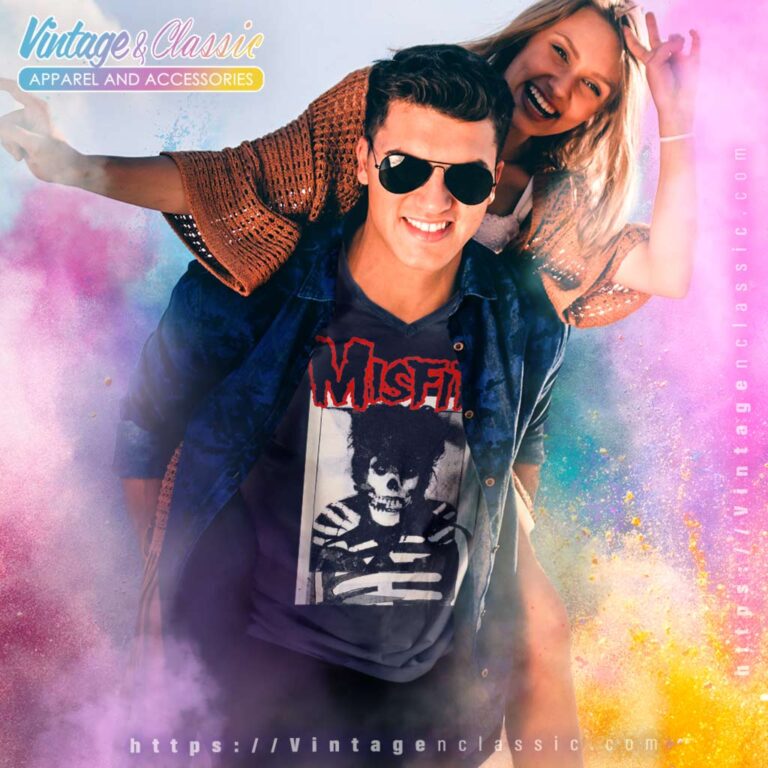 Misfits Skeleton V Neck TShirt Misfits Skeleton V Neck TShirt