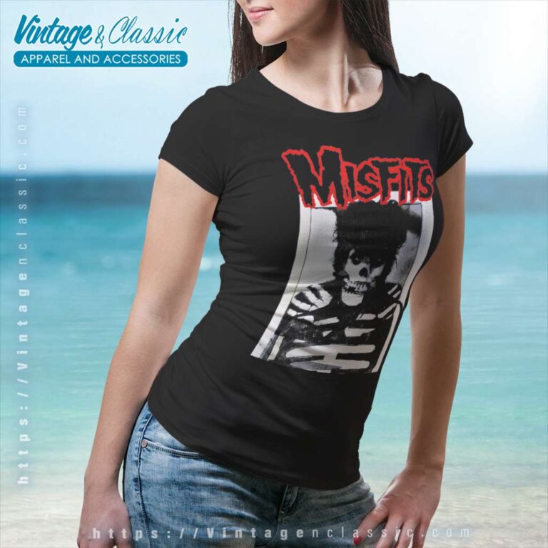 Misfits Skeleton Women TShirt Misfits Skeleton Women TShirt